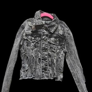 NWT Fashion Nova Kids Distressed Denim Jacket – Size 5T